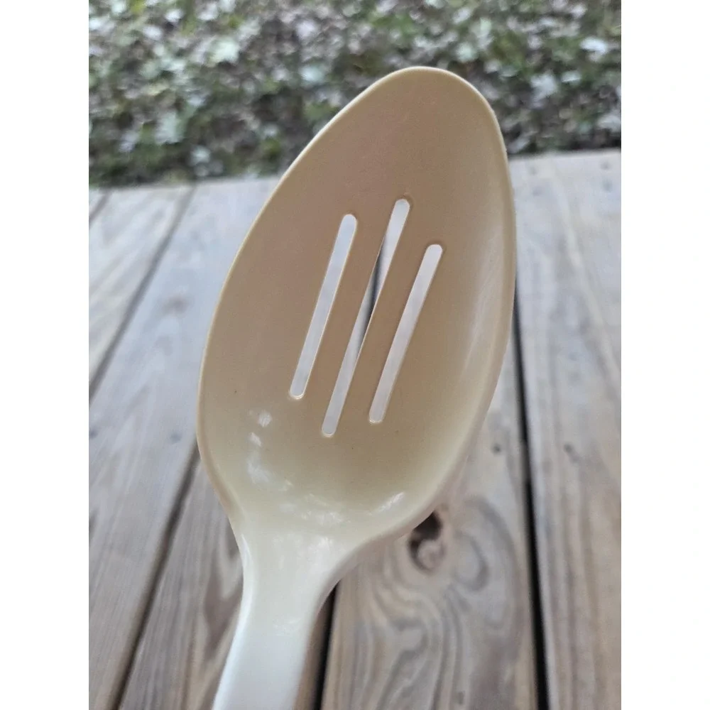 Vintage Tailor Made Slotted Spoon Nylon Ergonomic Handle